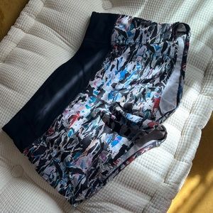 Lululemon multicolor running shorts  with zip pocket